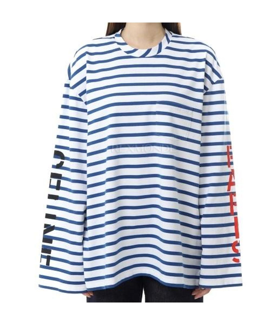 Céline Blue Long-Sleeved T-Shirt