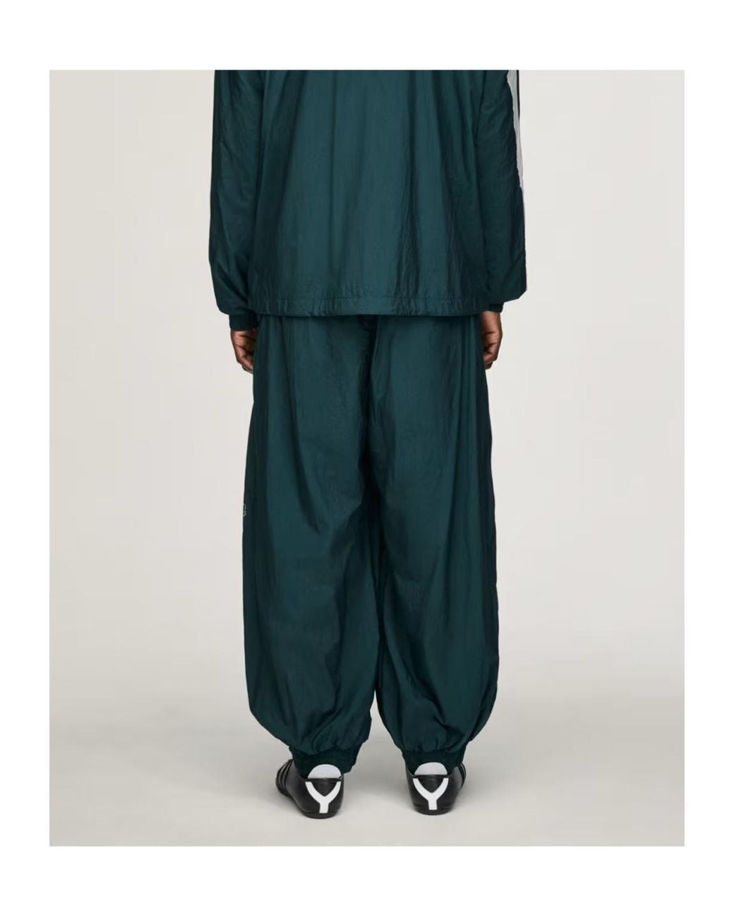 Y-3 Green Drawstring Track Pants for men