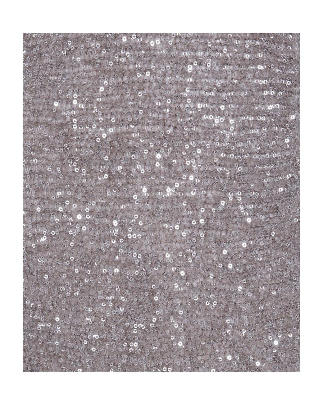 D.exterior Gray Sequin-Embellished Skirt