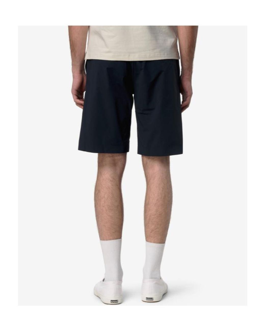 K-Way Blue Tailored Bermuda Shorts for men
