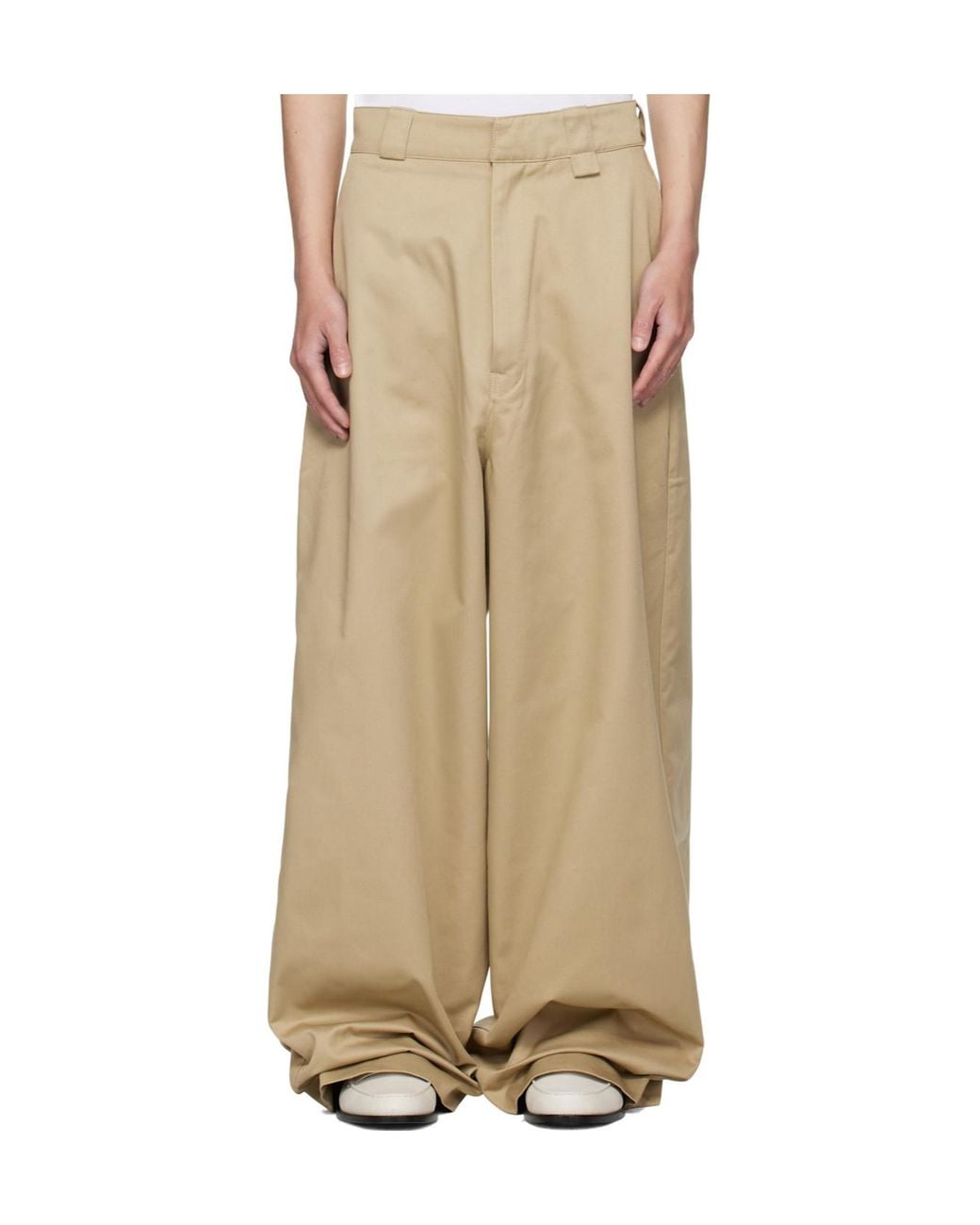Willy Chavarria Natural Cholo Wide-Leg Pants for men