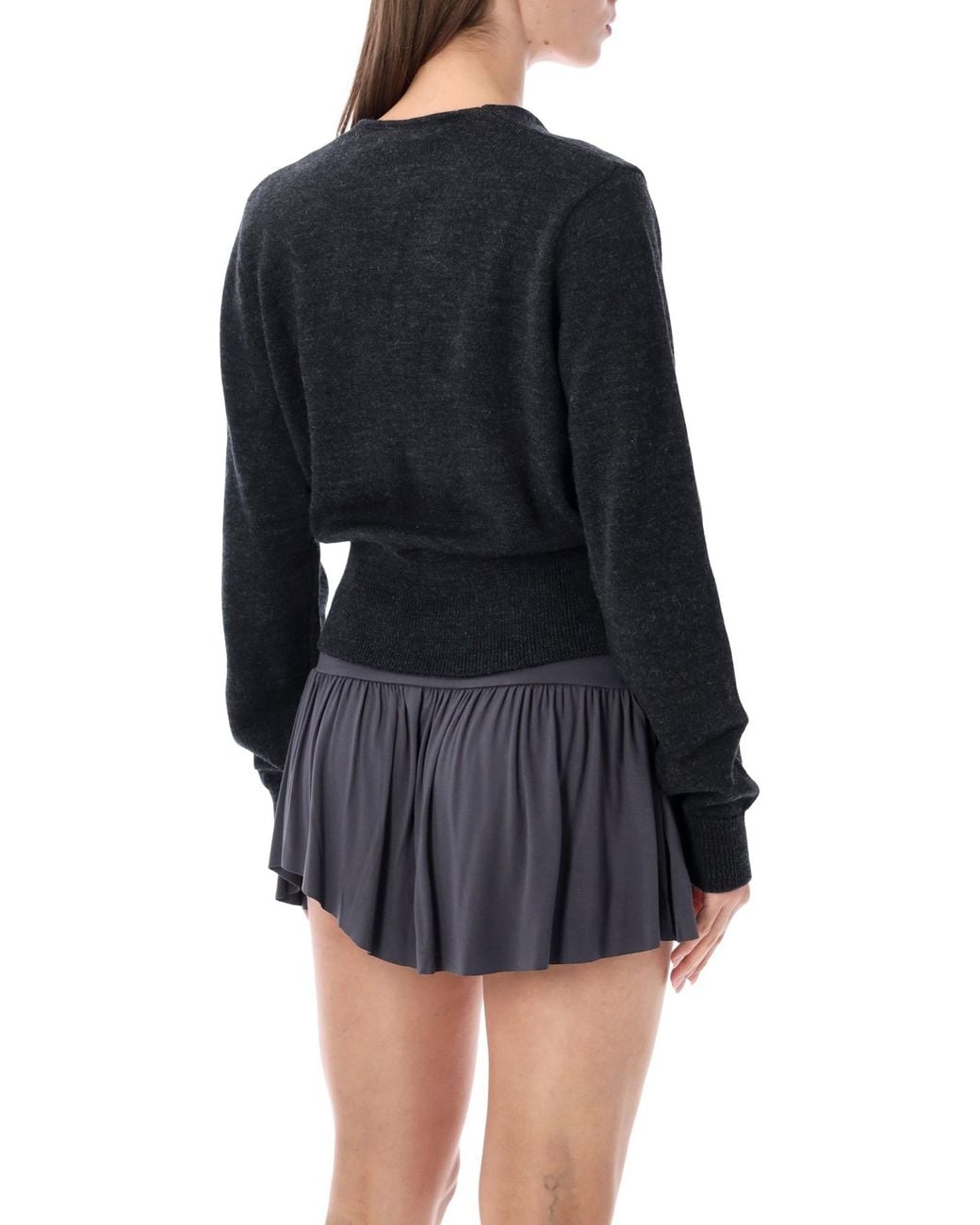 GIMAGUAS Black Peyton Wrap Sweater