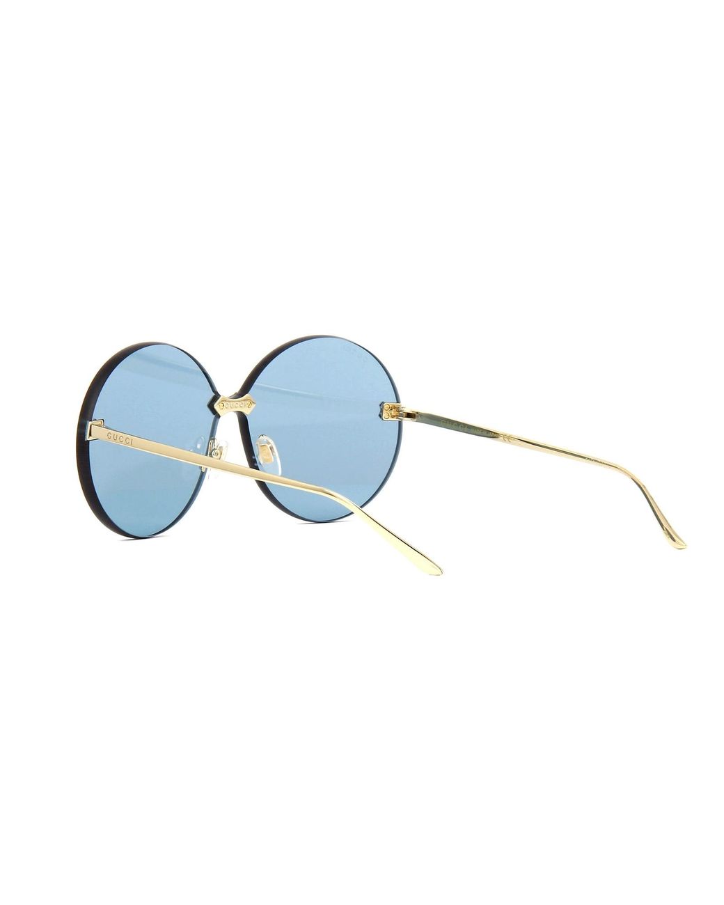 Gucci Blue Round Sunglasses
