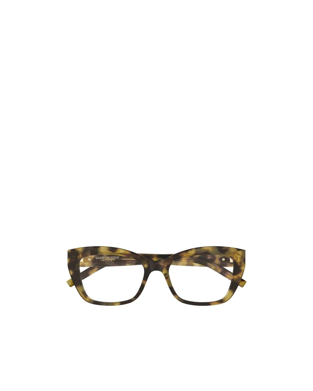 Saint Laurent Metallic Full-Frame Non-Prescription Glasses