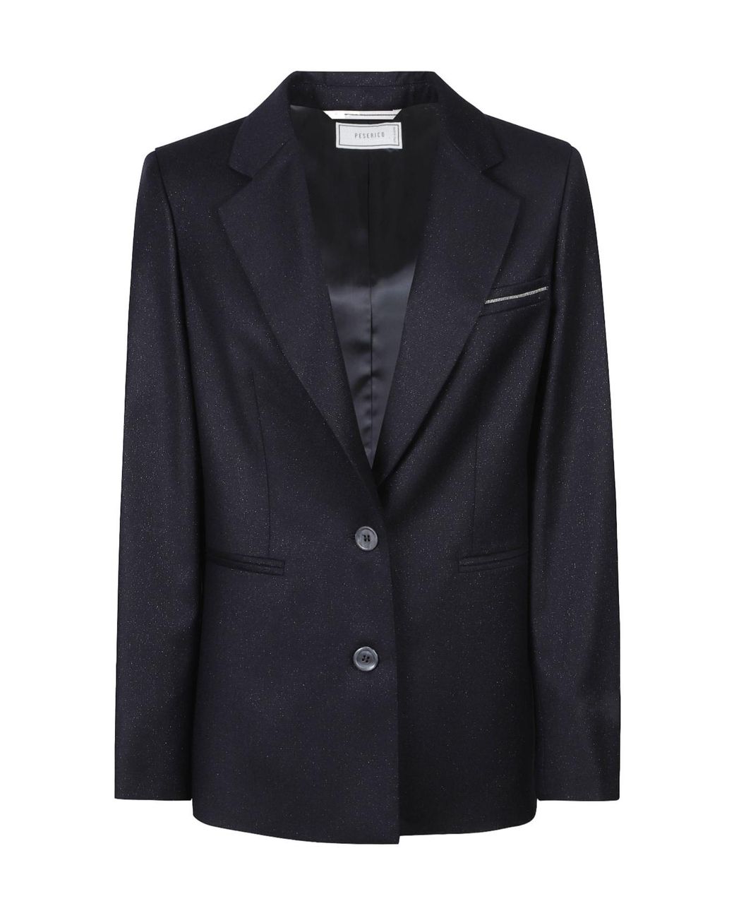 Peserico Blue Single-Breasted Tailored Blazer