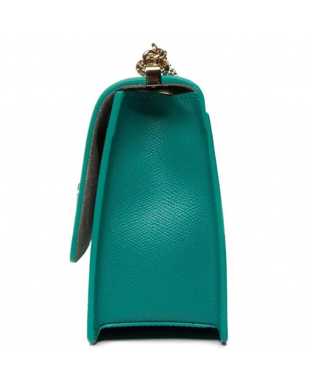 Furla Green Turn-Button Shoulder Bag