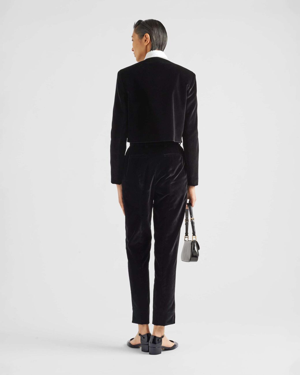 Prada Black Velvet Pants