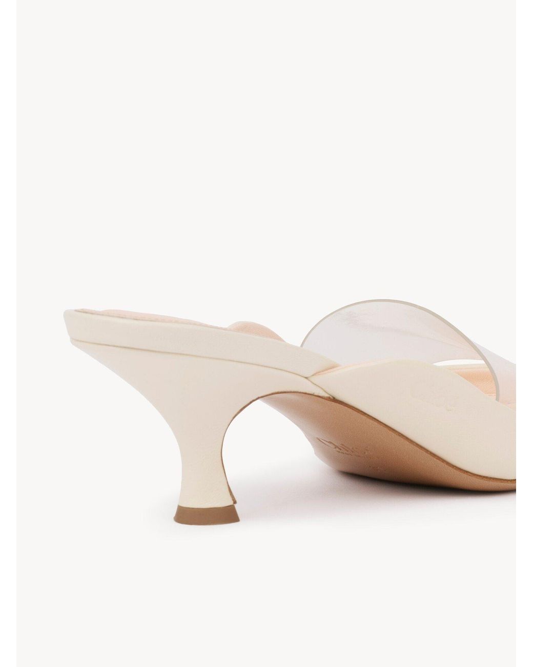 Chloé Natural Chloé Junie Heeled Mules