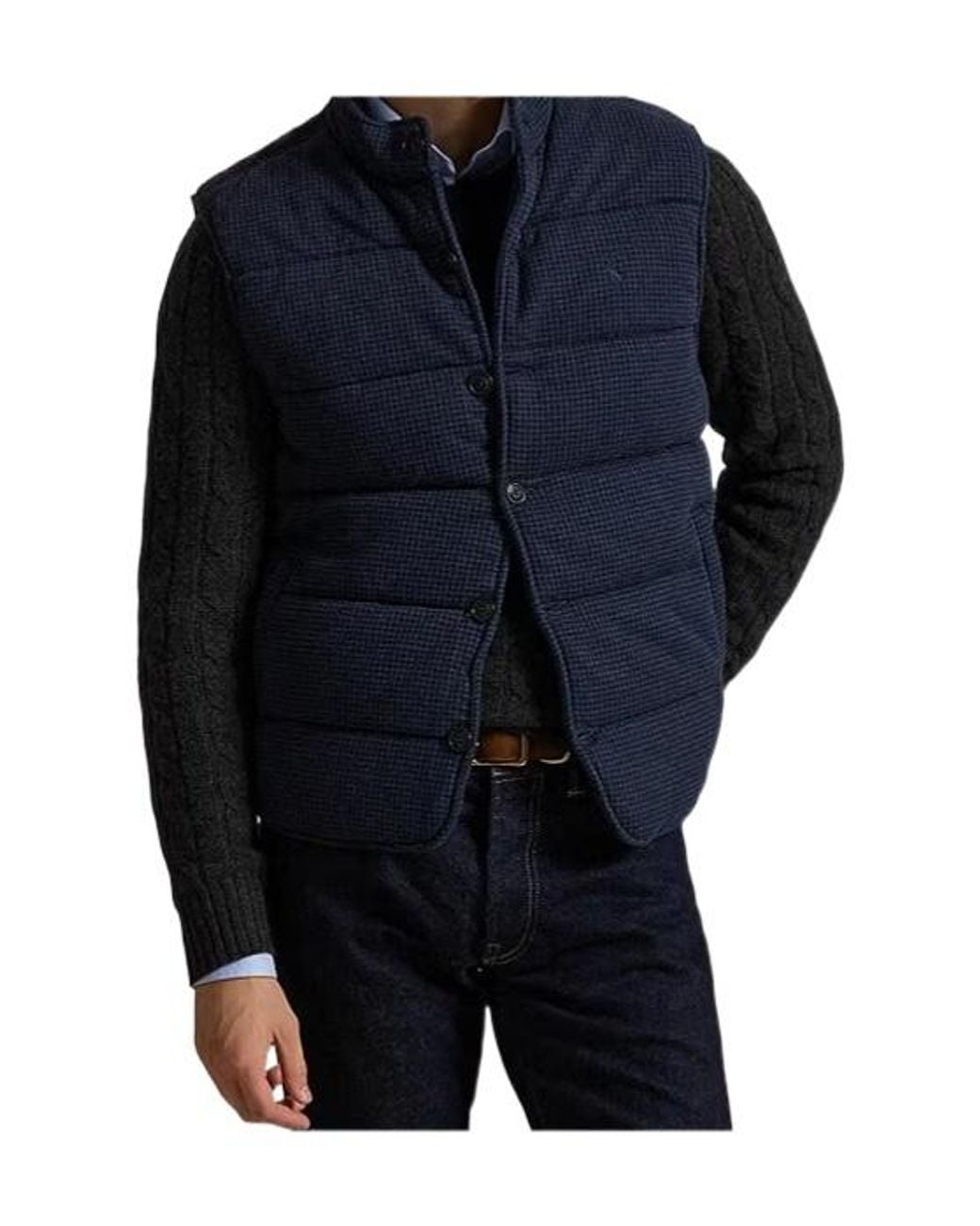 Polo Ralph Lauren Blue Button-Fastening Gilet for men