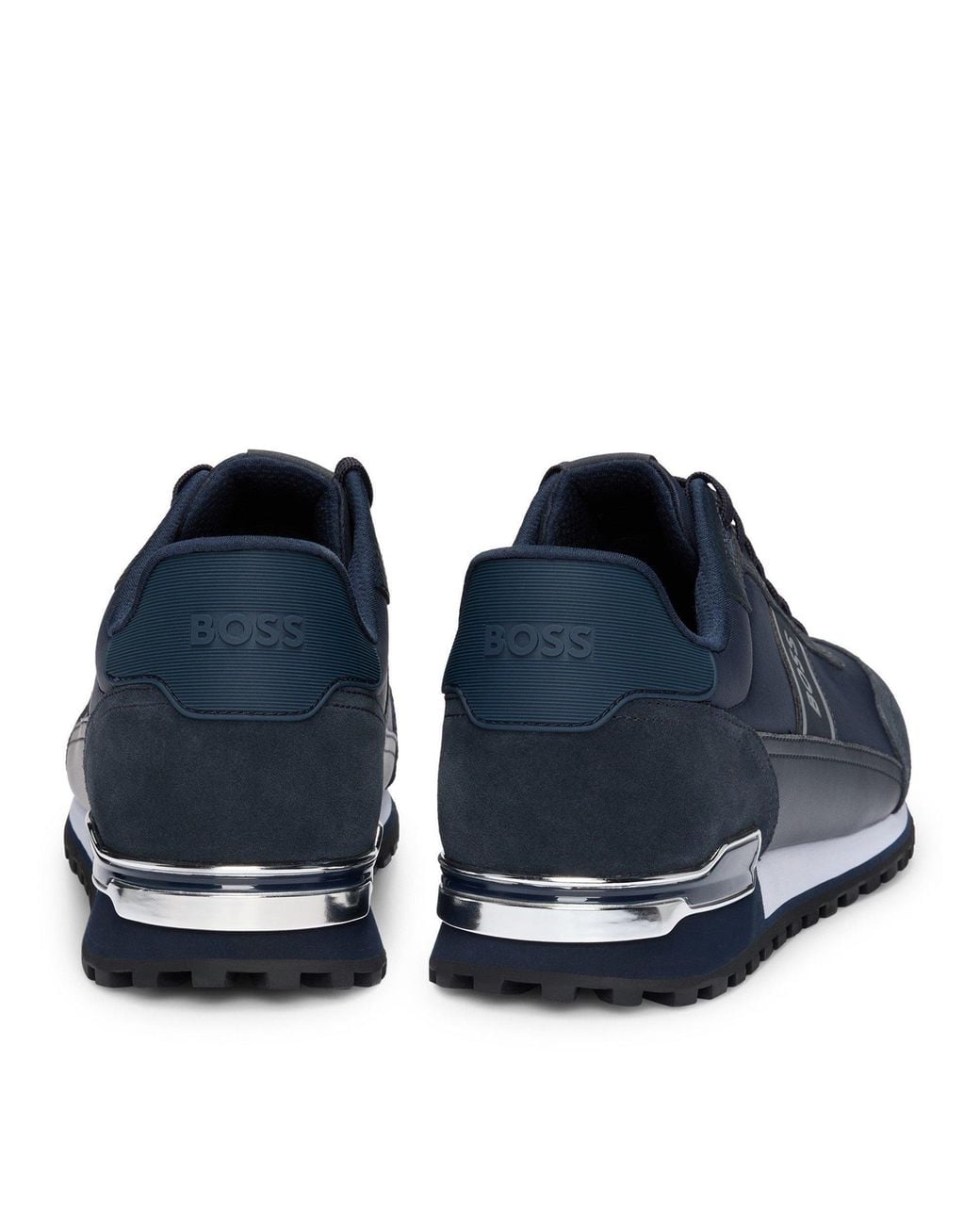 Boss Blue Simple Sports Shoes for men