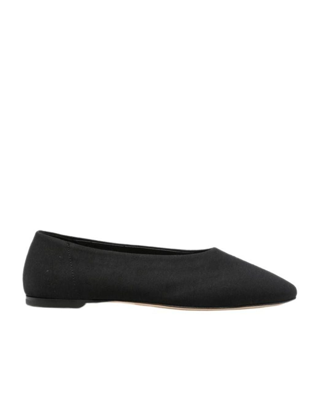 Totême Black Pointed-Toe Ballet Flats