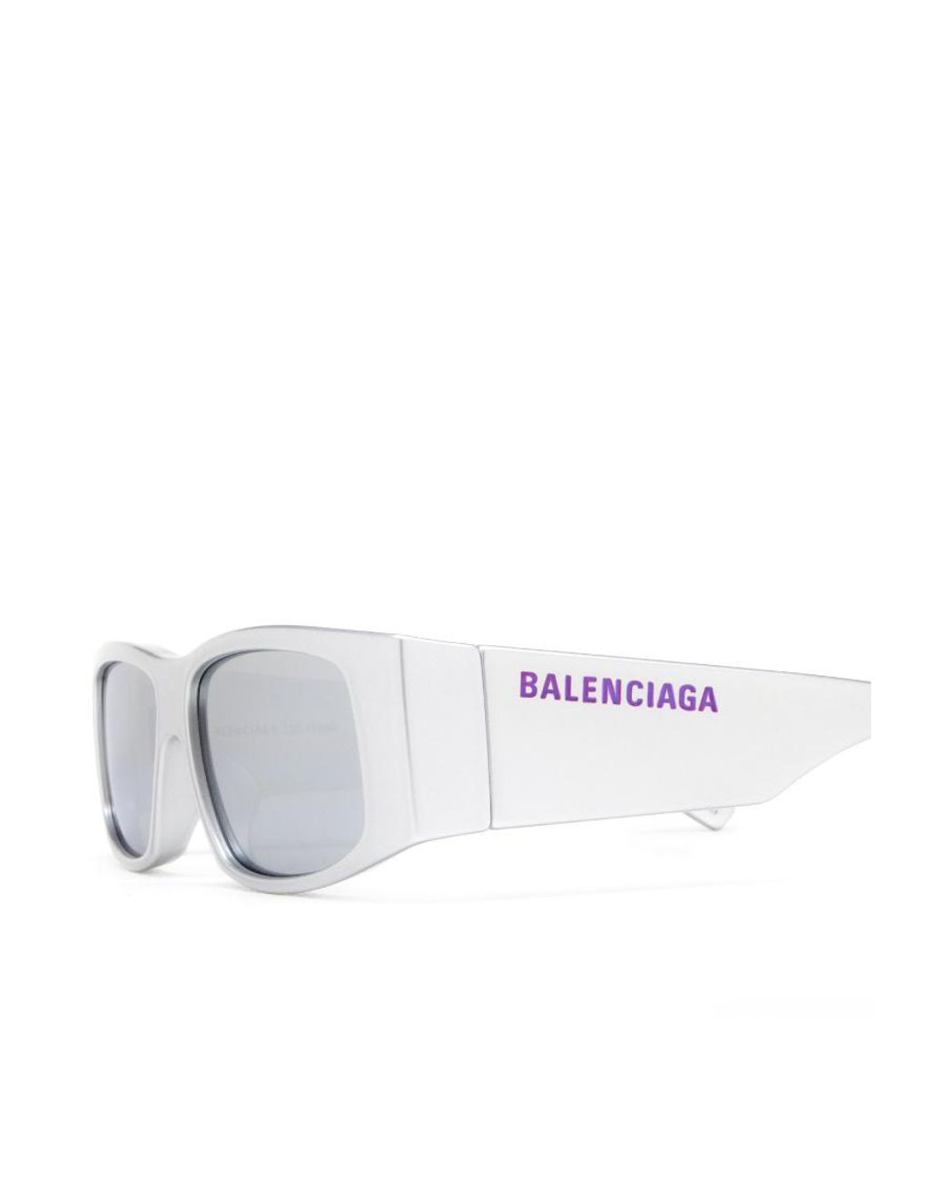 Balenciaga White Eyewear Rectangular Frame Sunglasses for men