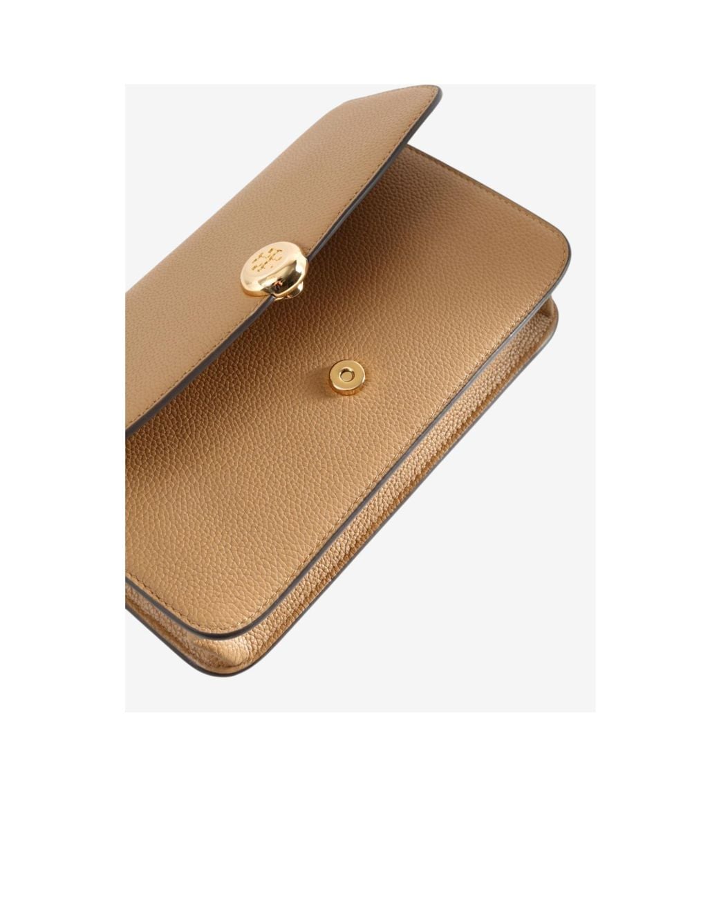 Tory Burch Natural Flap Clutch
