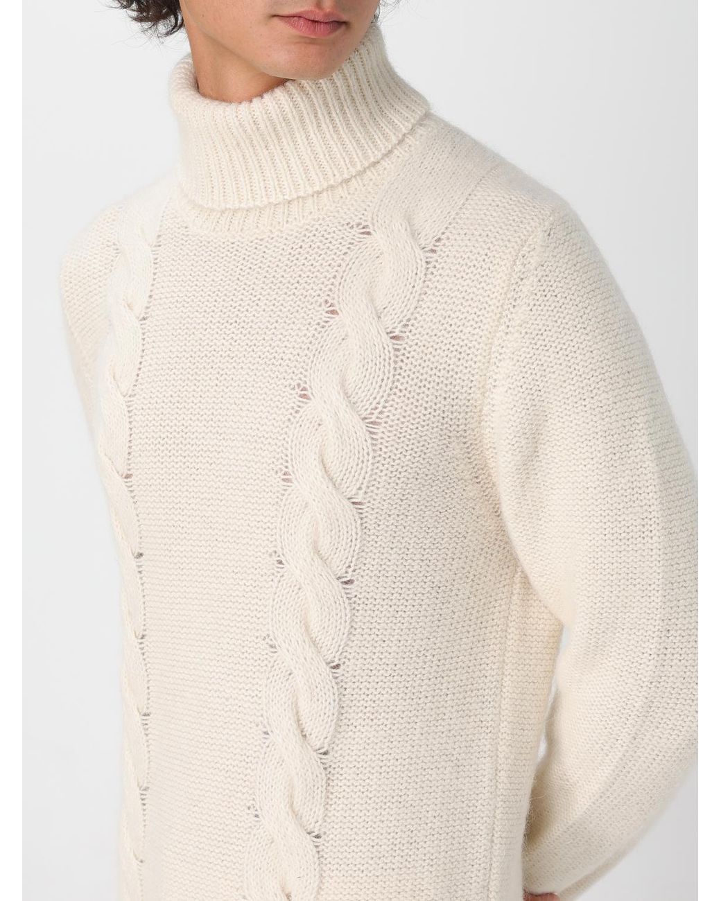 K-Way Natural Turtle Neck Knitted Jumper for men