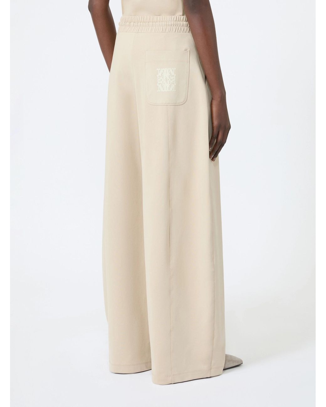 Max Mara Natural Olmo Barrel Leg Trousers