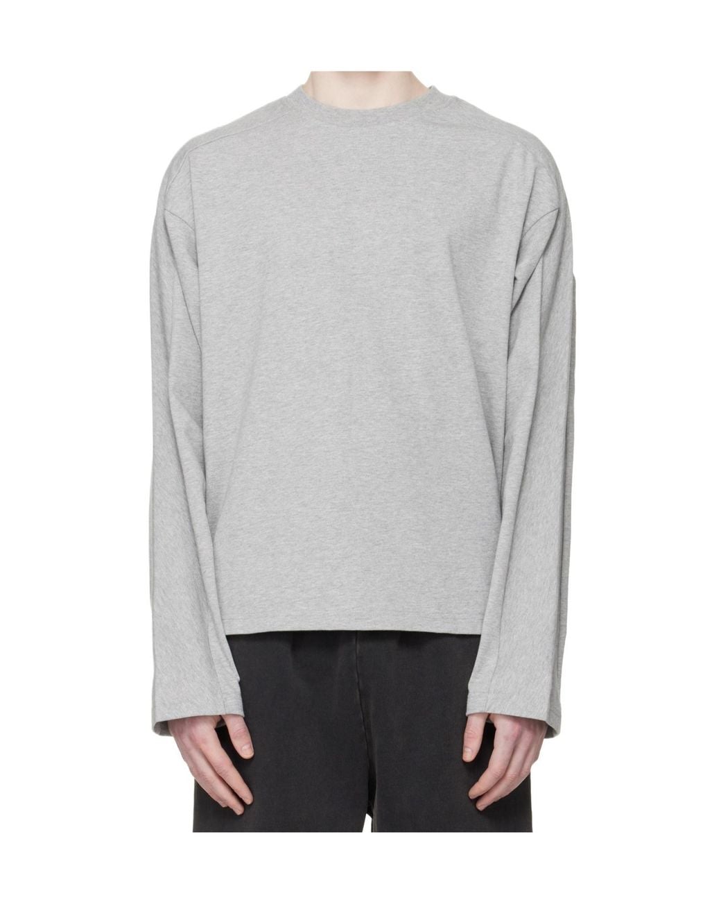 Entire studios Gray Crewneck Cotton Sweatshirt