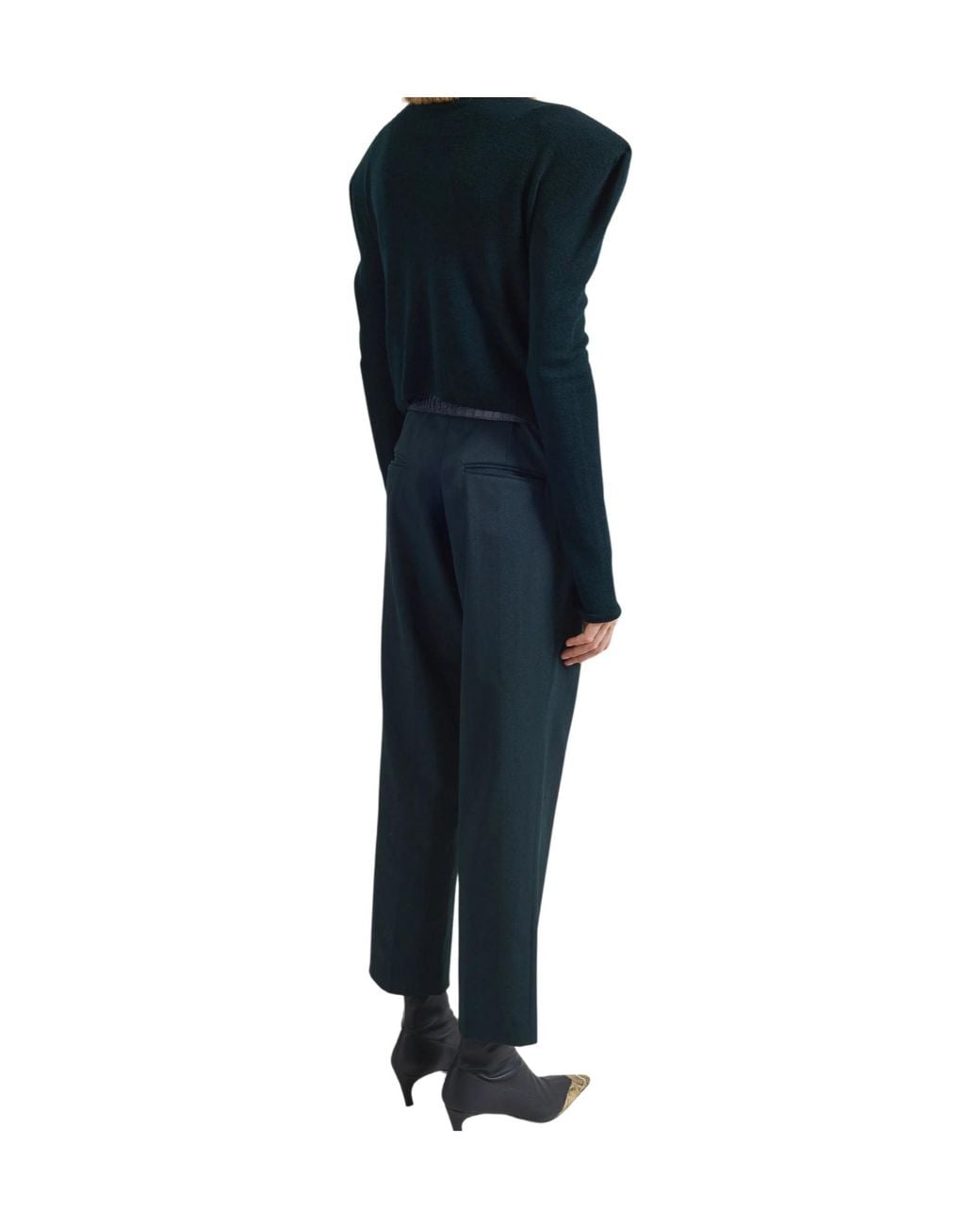 Frankie Shop Blue Jet Slim-Tailored Trousers