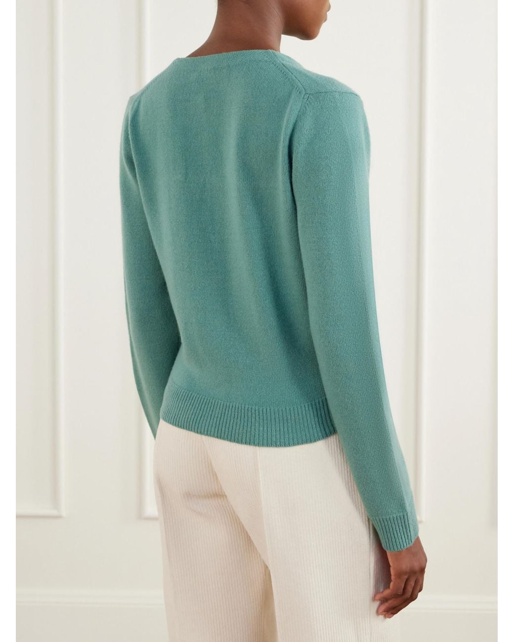 High Sport Green Minimal Knit Cardigan