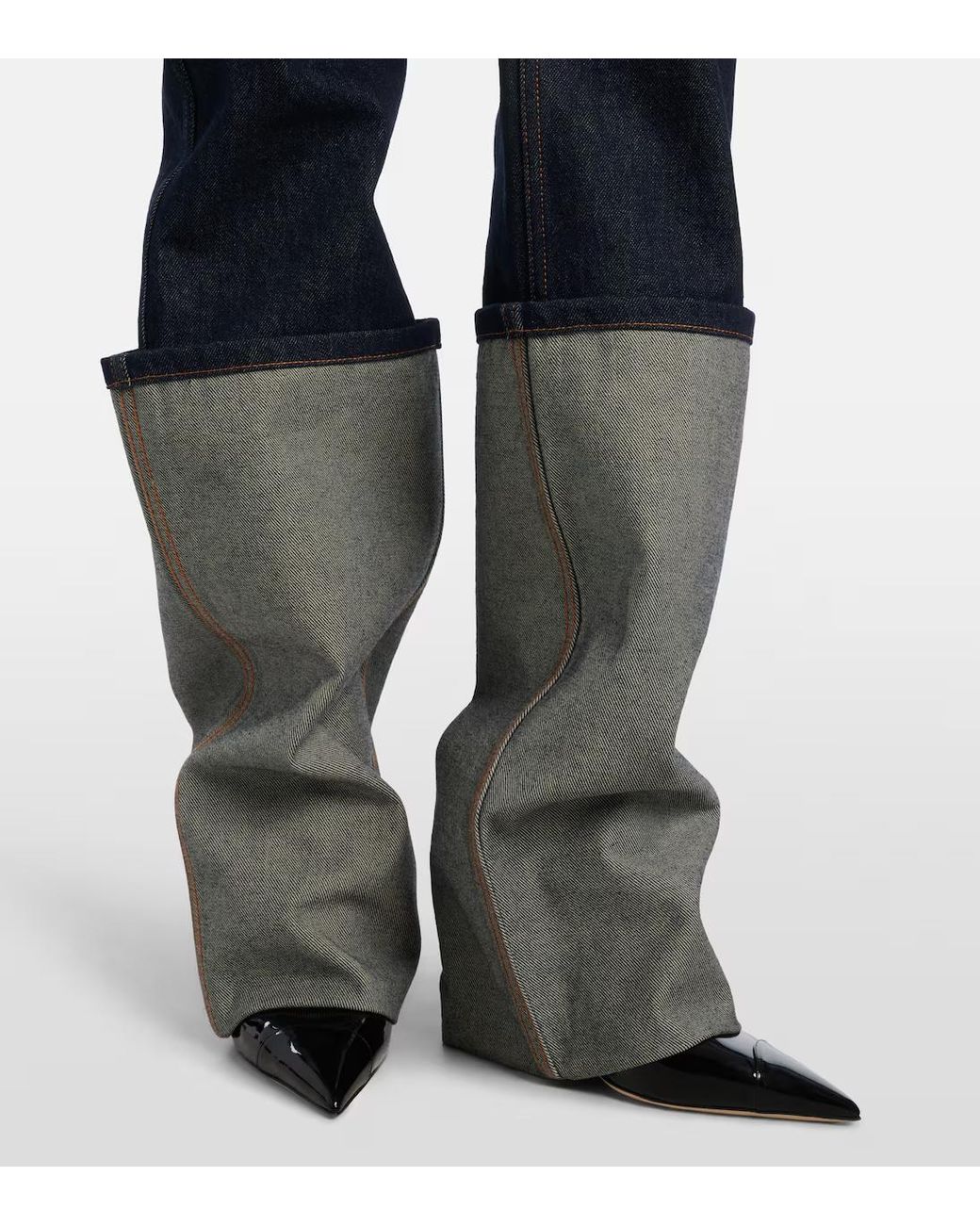 Jean Paul Gaultier Blue Straight-Leg Jeans