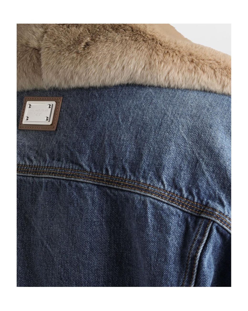 Dolce & Gabbana Blue Button-Up Denim Jacket