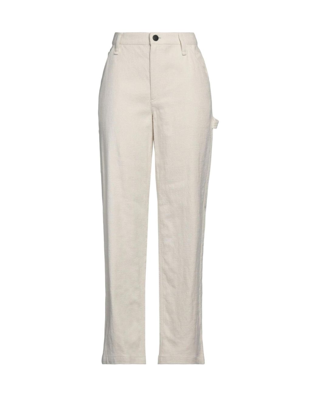 Rag & Bone White Solid Color Casual Trousers