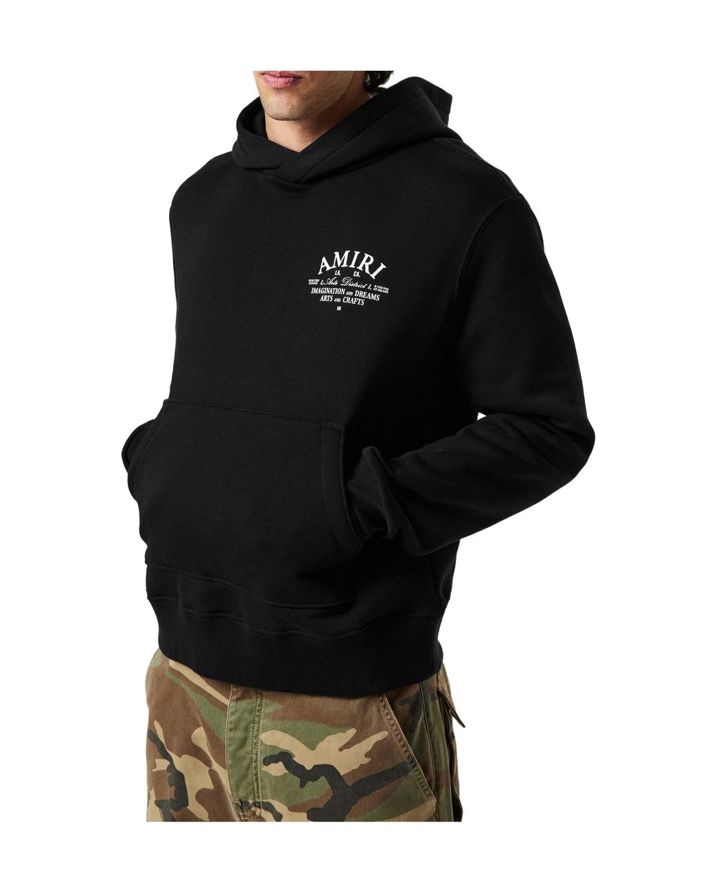 Amiri Black Art District Hoodie for men