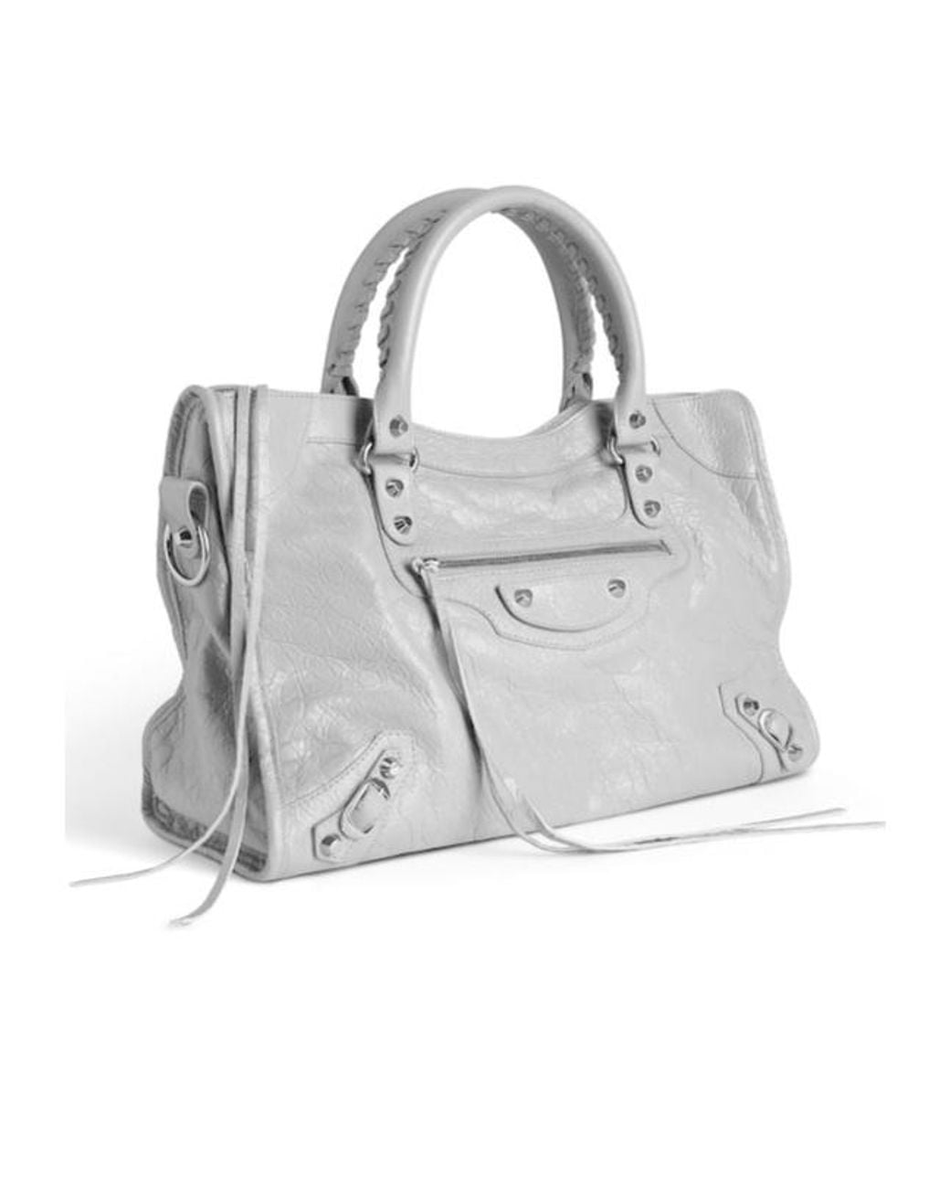 Balenciaga White Le City Medium Tote Bag