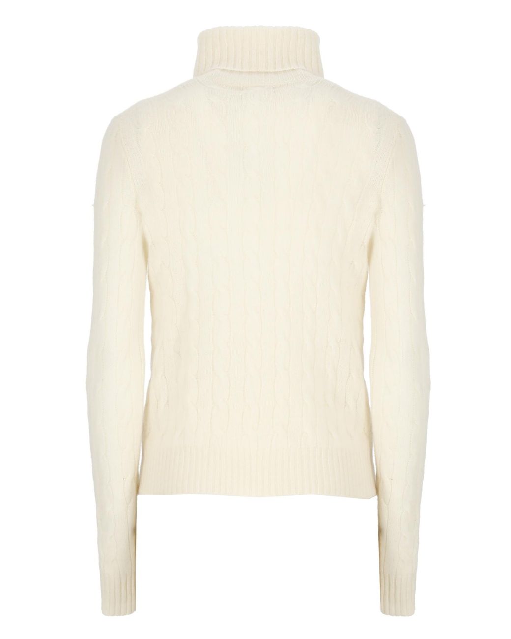Polo Ralph Lauren White Roll Neck Knitted Jumper