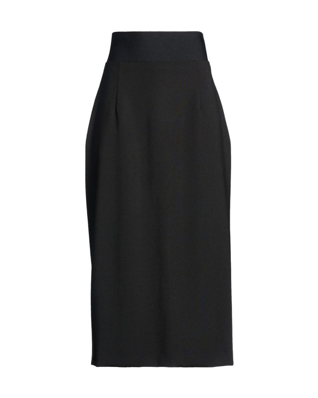 Sportmax Black Wool Pencil Skirt