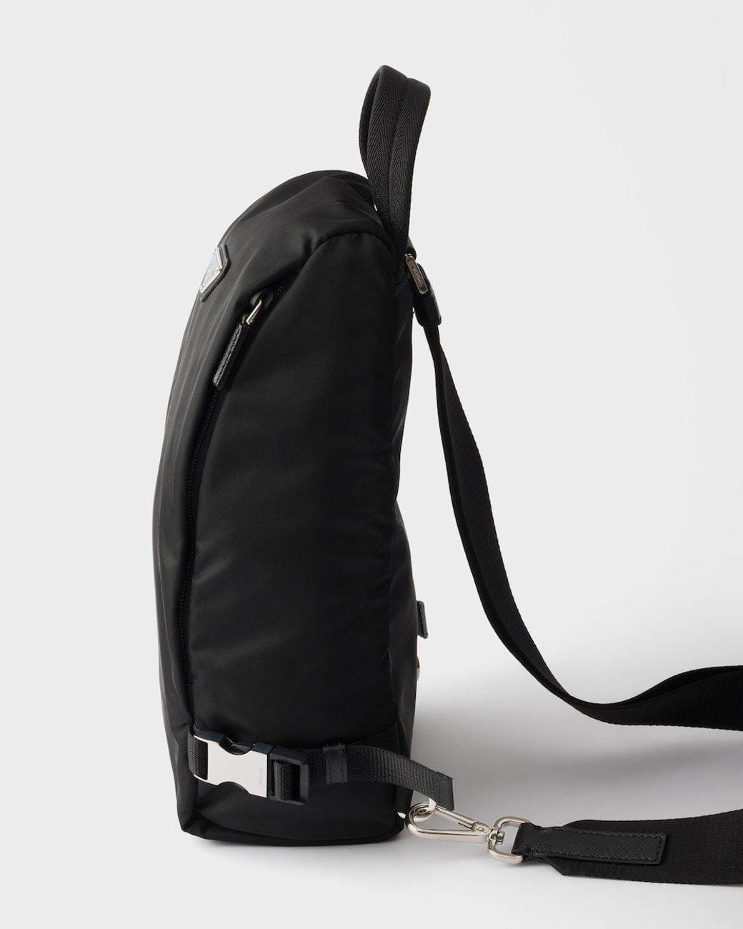 Prada Black Re-Nylon And Saffiano Leather Backpack for men