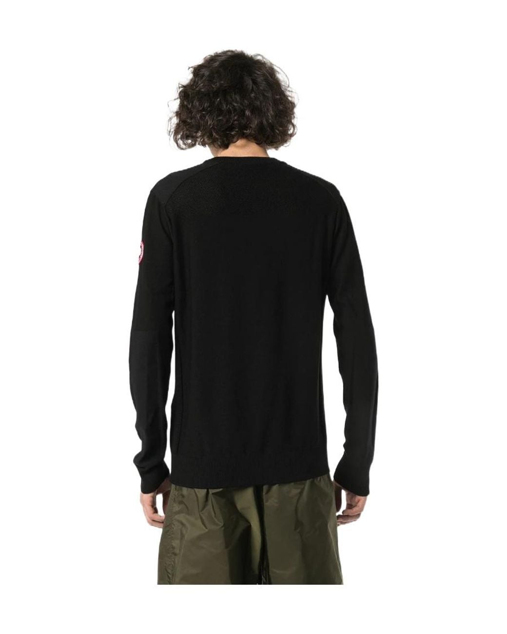 Canada Goose Blue Dartmouth Logo Patch Jumper for men
