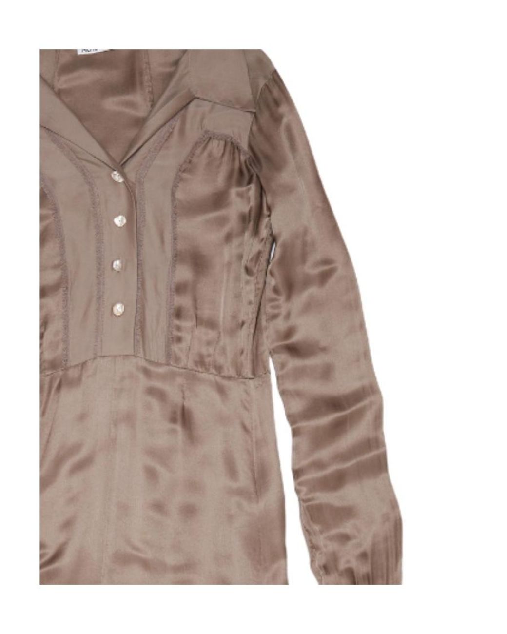 Acne Brown V-Neck Dress