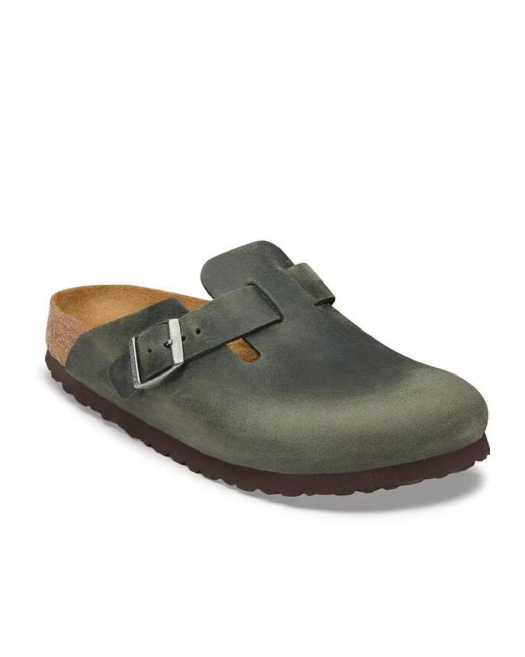 Birkenstock Green Boston Buckled Clogs for men
