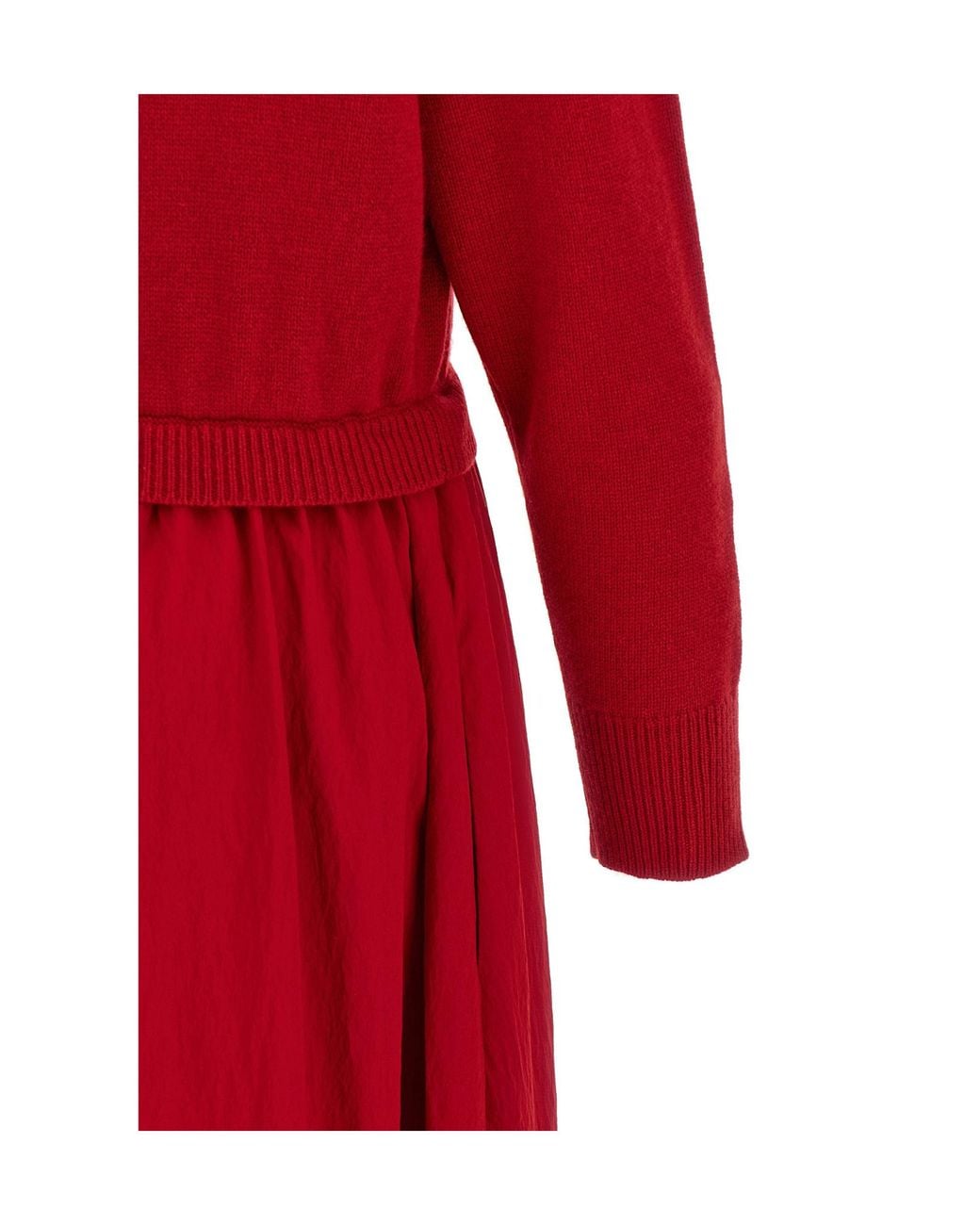 Polo Ralph Lauren Red Knitted High Neck Dress