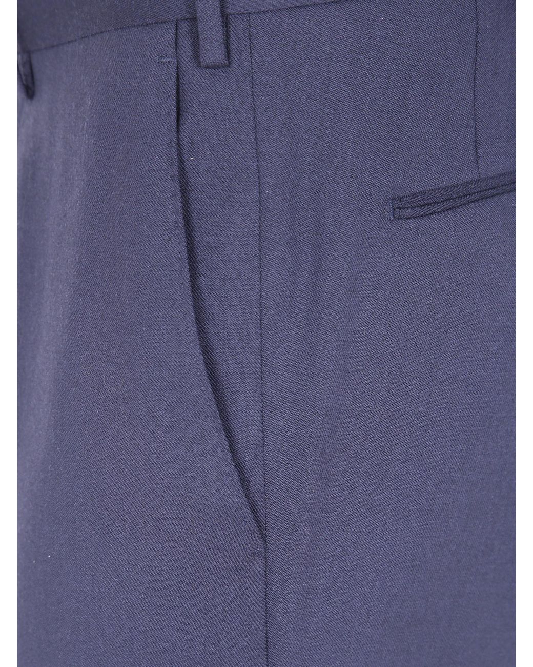 Pt Pantaloni Blue Pt Torino Straight-Leg Tailored Trousers for men