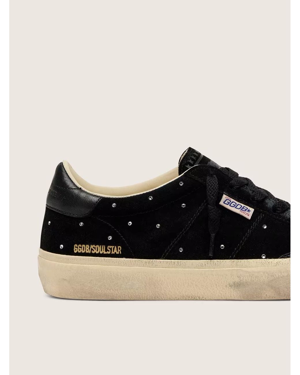 Golden Goose Deluxe Brand Black Soul Star Embellished Sneakers