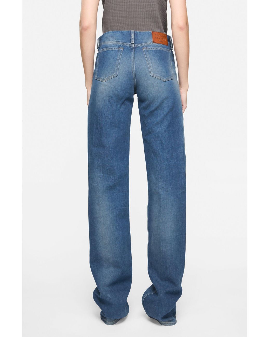 Acne Blue High-Waisted Jeans