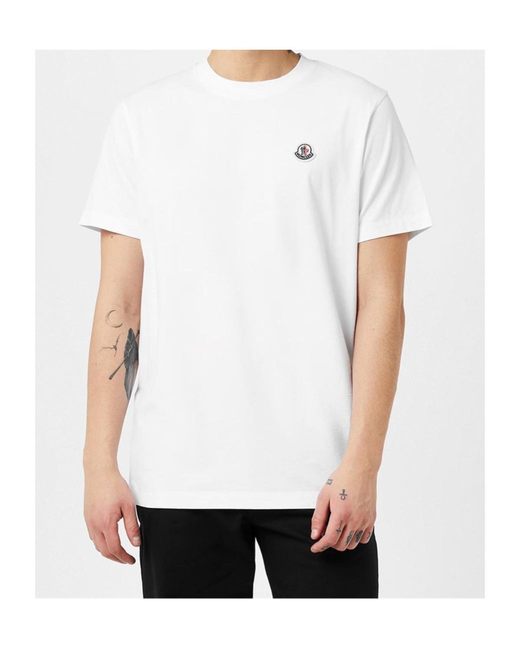 Moncler Gray Logo T-Shirt Three-Pack for men