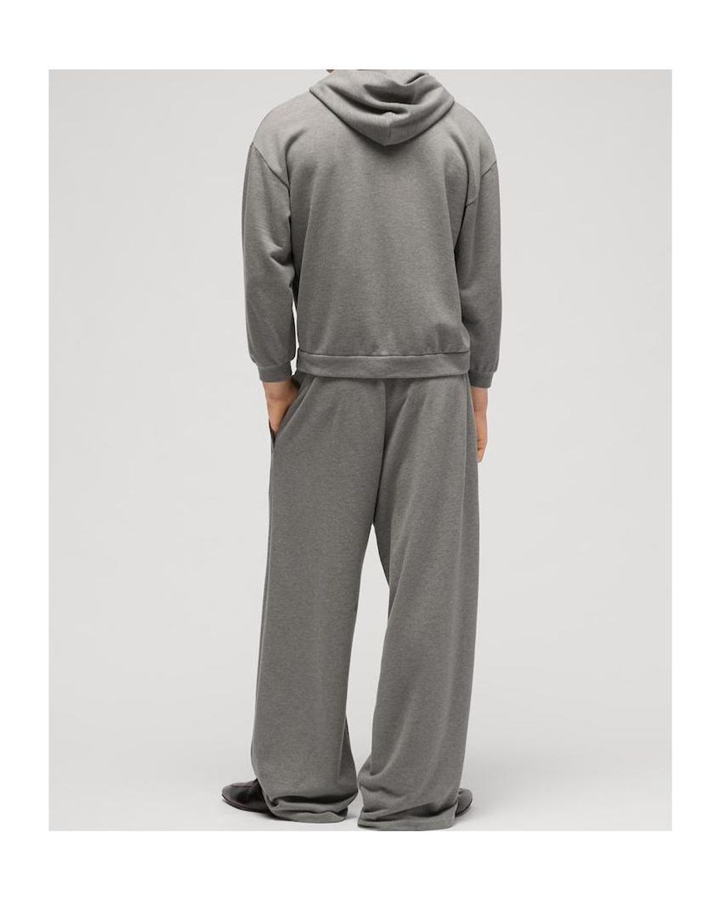 Gucci Gray Cotton Cashmere Jersey Leisure Pants for men