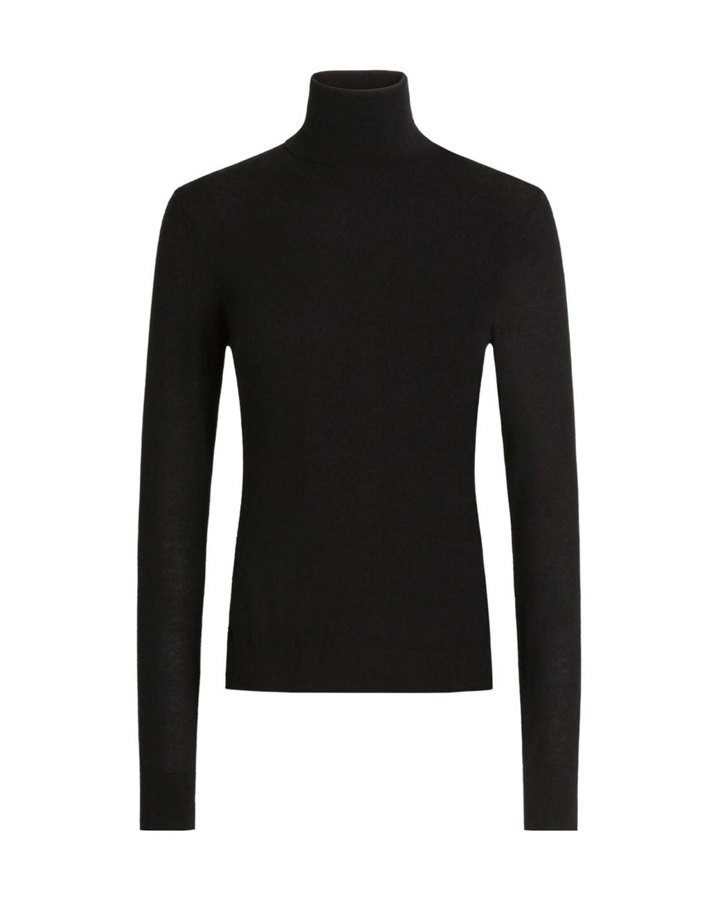 Dolce & Gabbana Black Turtleneck Knitted Jumper