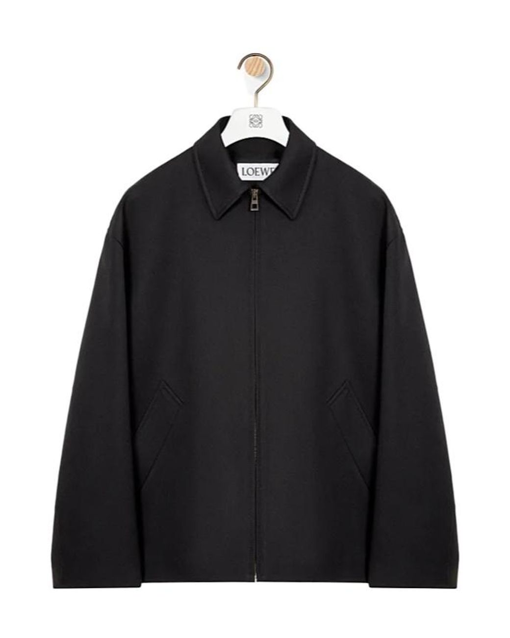 【関税・送料込み】LOEWE Black double-breasted jacket LOEWE + Richard Hawkins Oversized Double-Breasted Fleece