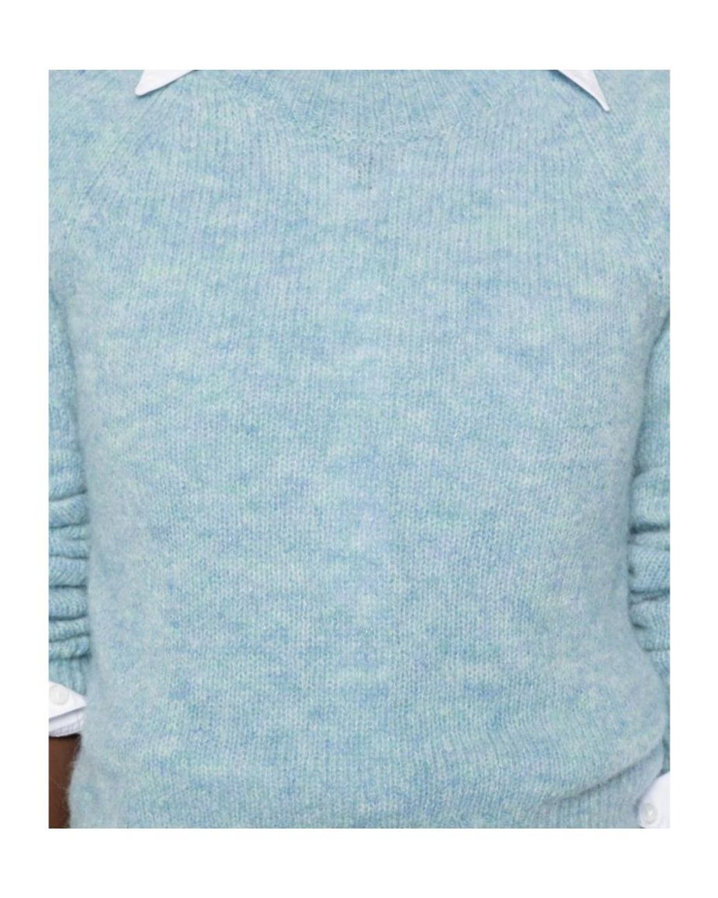 Dries Van Noten Blue Long-Sleeved Knitted Jumper
