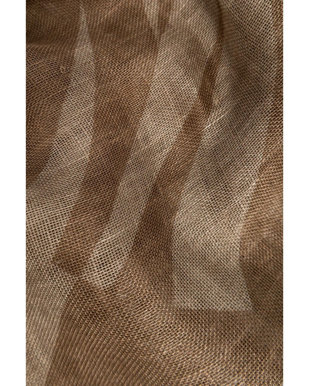 Moschino Brown Logo Printed Scarf for men