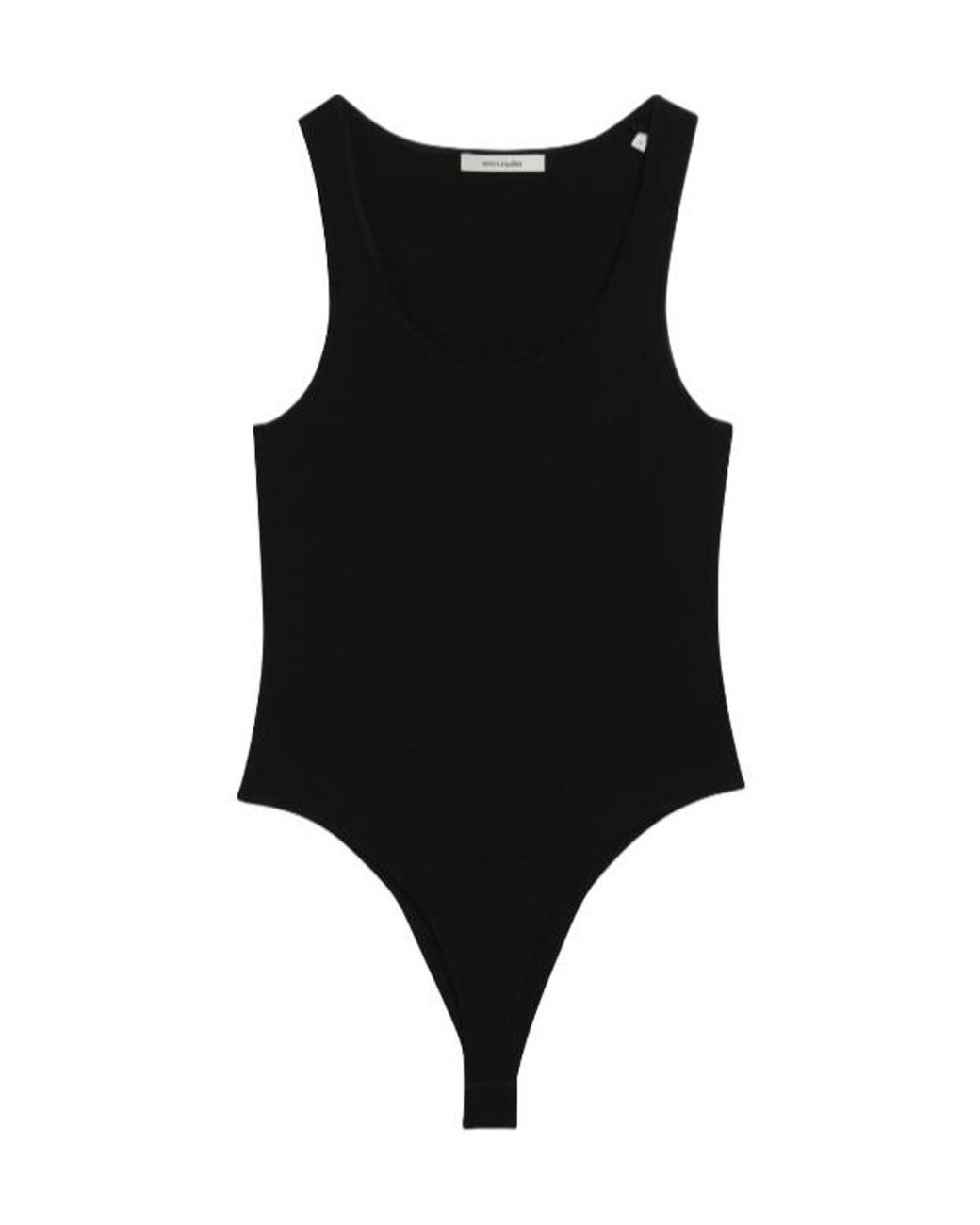 Entire studios Black Scoop-Neck Bodysuit