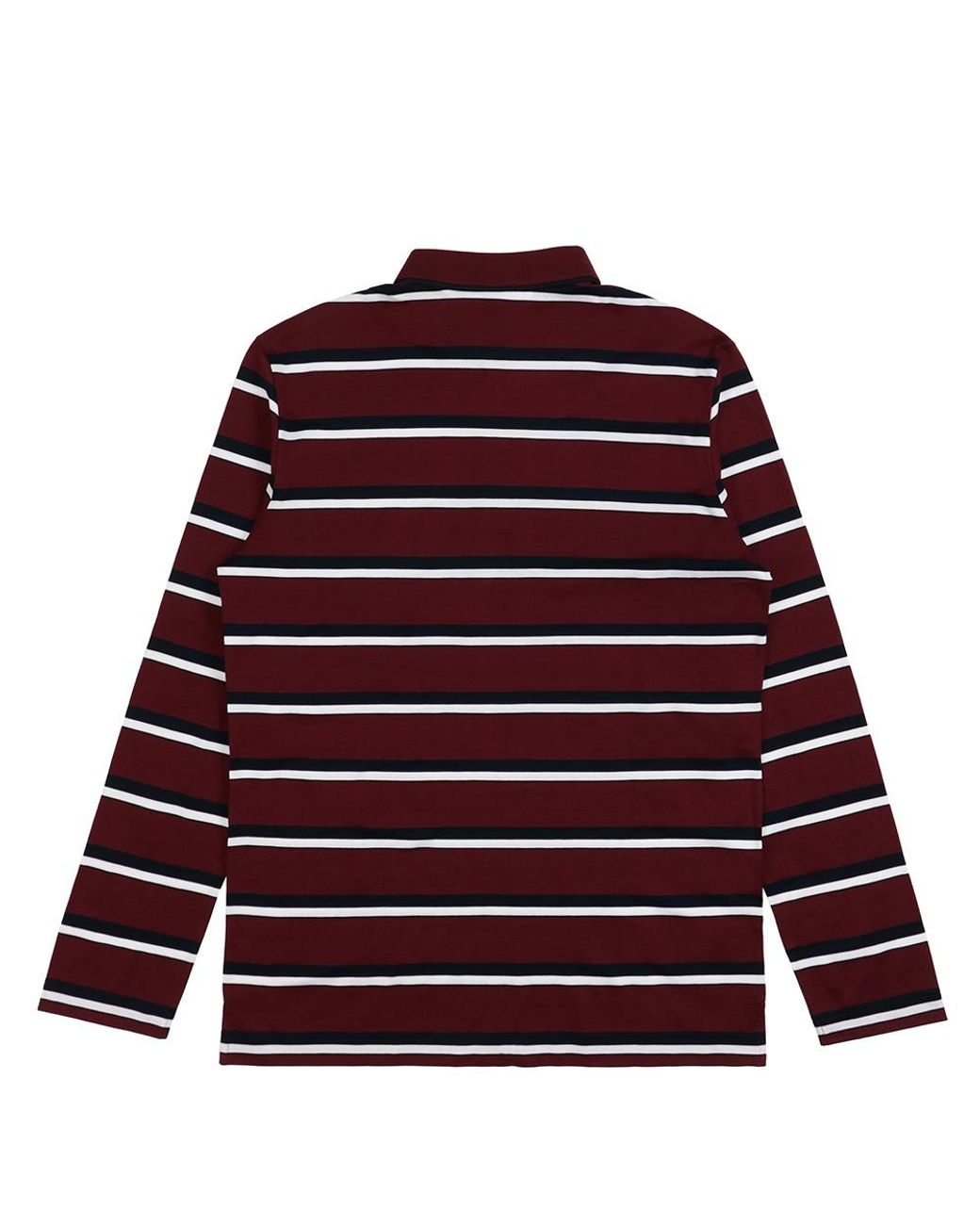 Ferragamo Red Polo Shirt With Logo Striped Lapel for men
