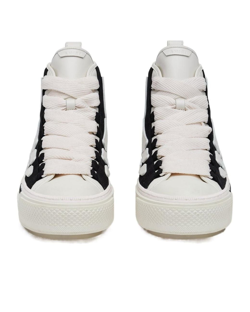 Amiri Black Lethestanether Trim Pull-Tab Sneakers For for men