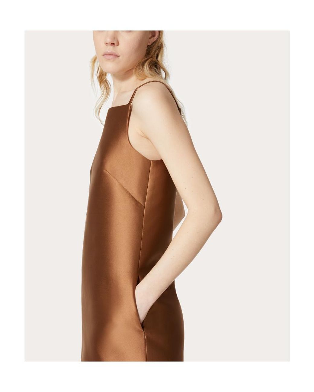 Valentino Brown Sleeveless Mini Dress
