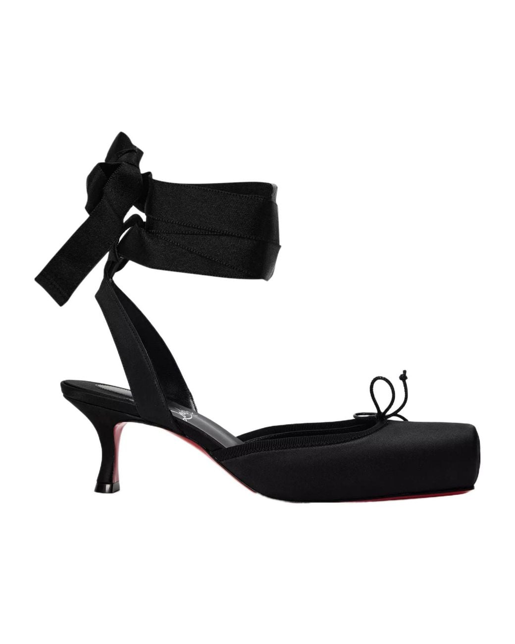 Christian Louboutin Black Chr Cassia Lace-Up Platform Heels