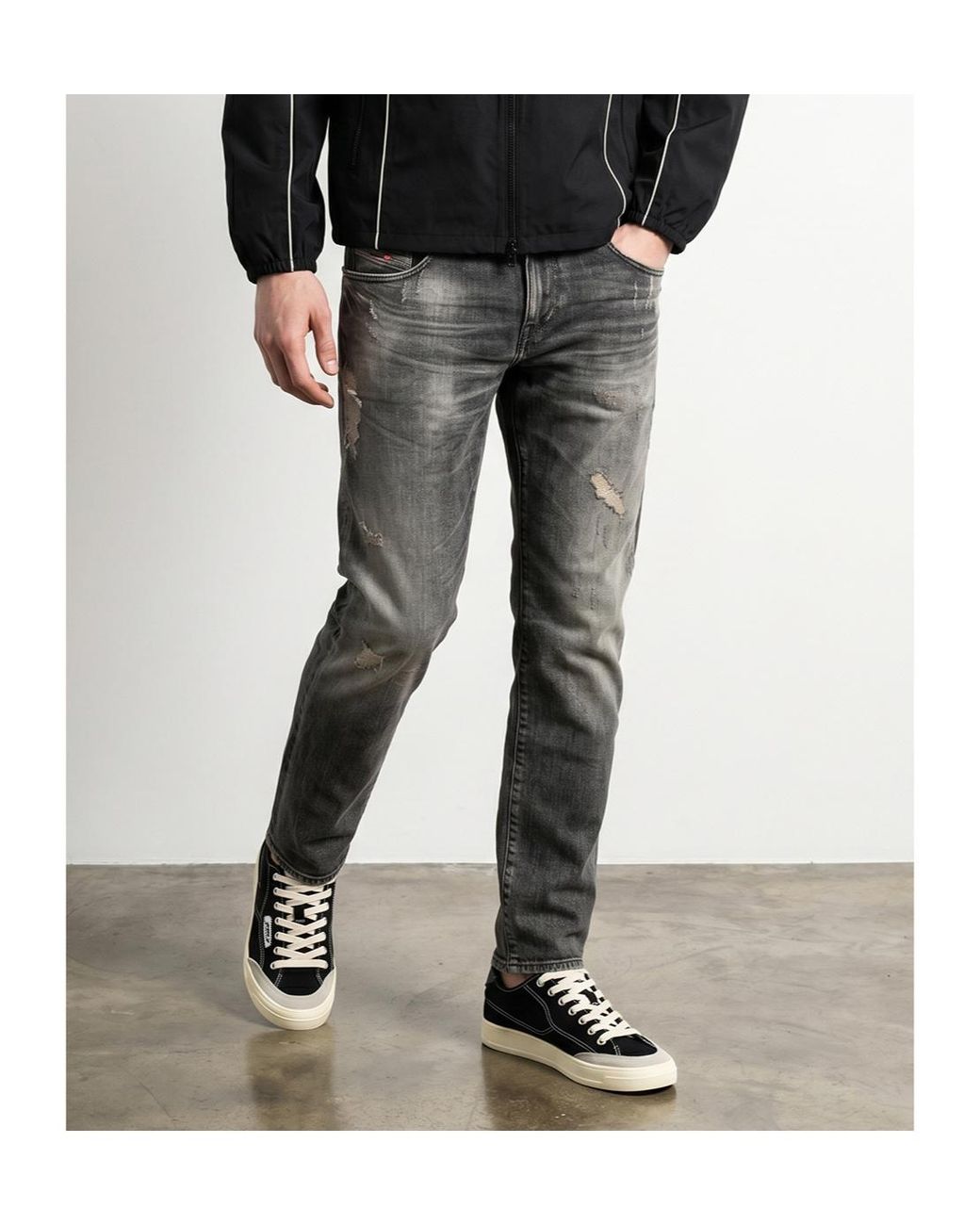 DIESEL Gray 2019 D-Strukt Slim Jeans for men