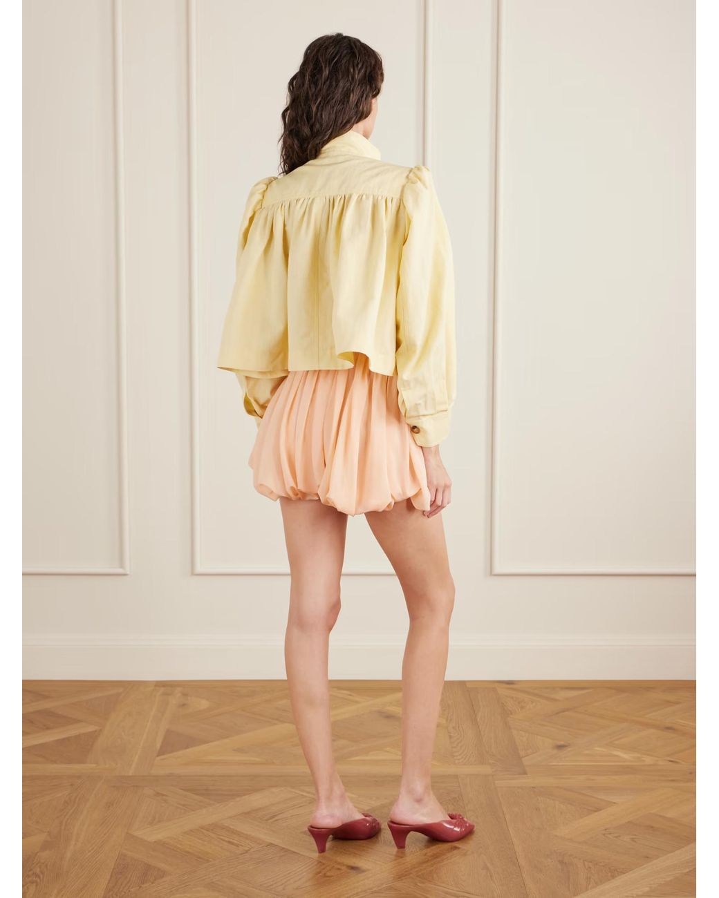 Chloé Natural Stand-Up Collar Jacket